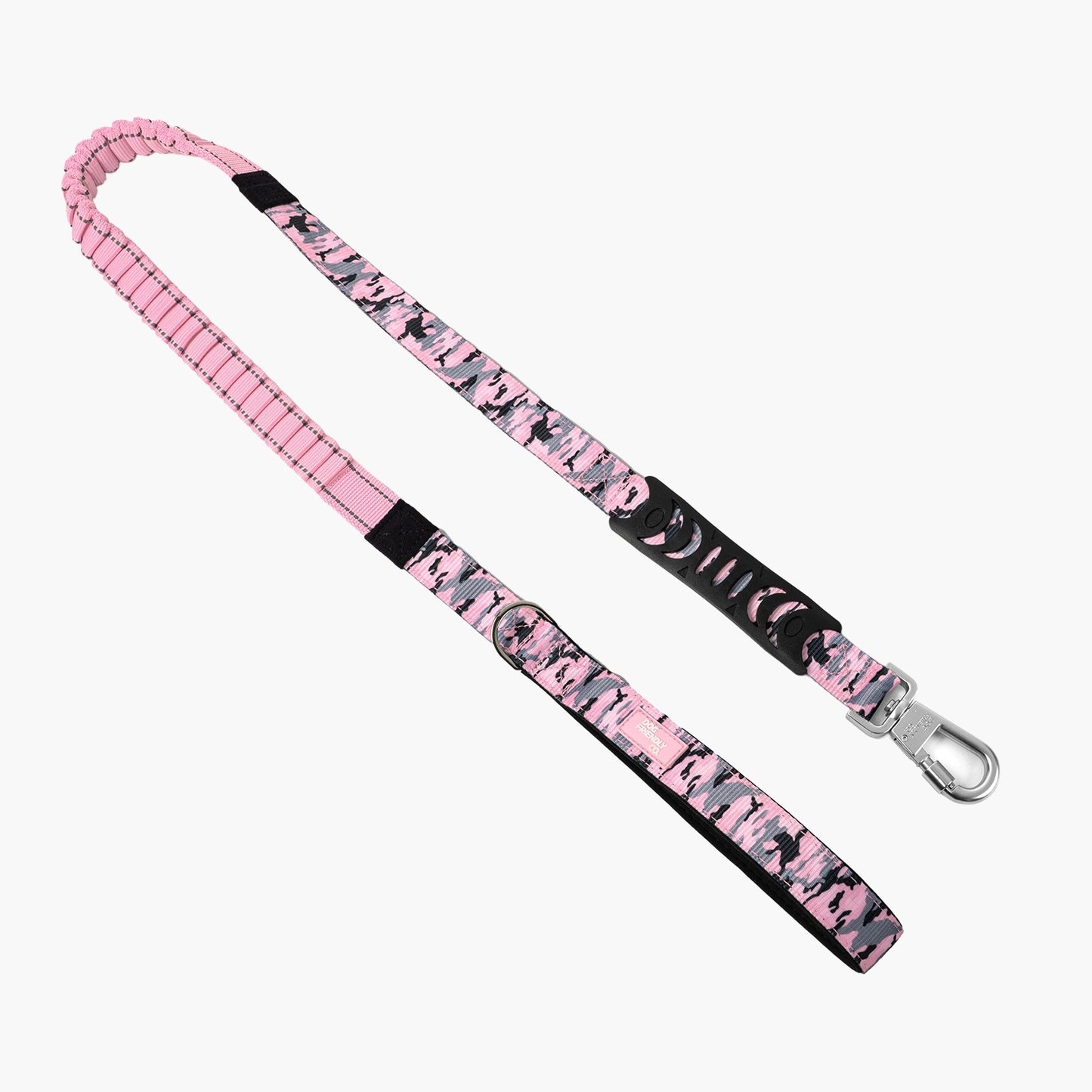 Bungee Dog Leash - Pink Camo