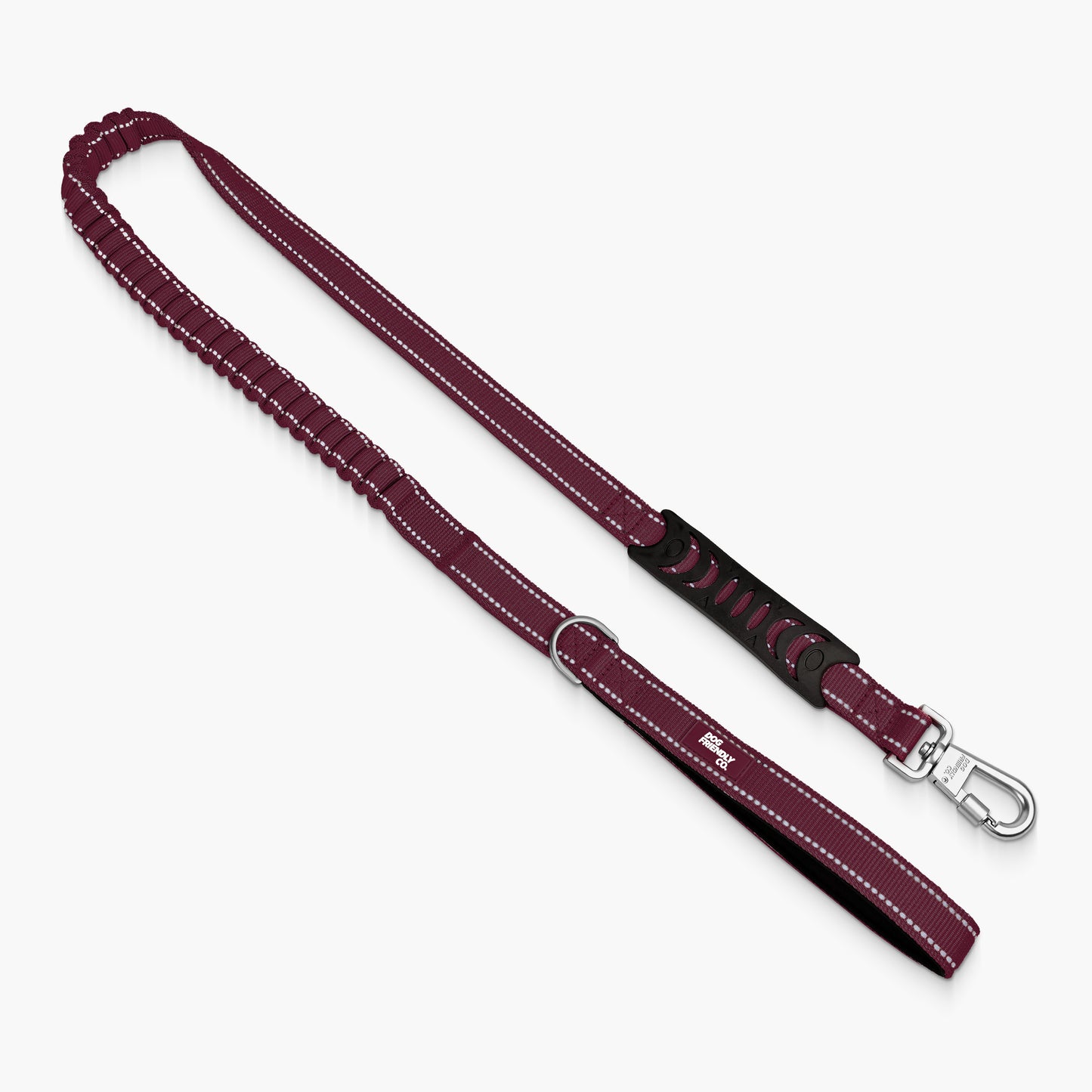Bungee Dog Leash - Burgundy