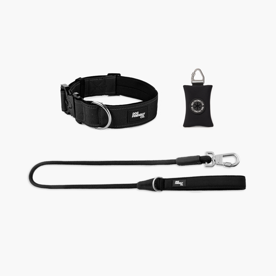 Collar Walk Set - Black