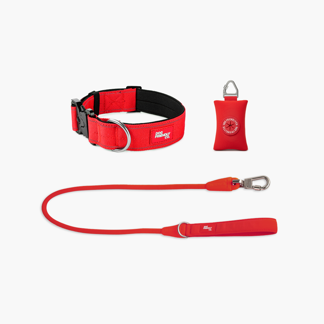Collar Walk Set - Red