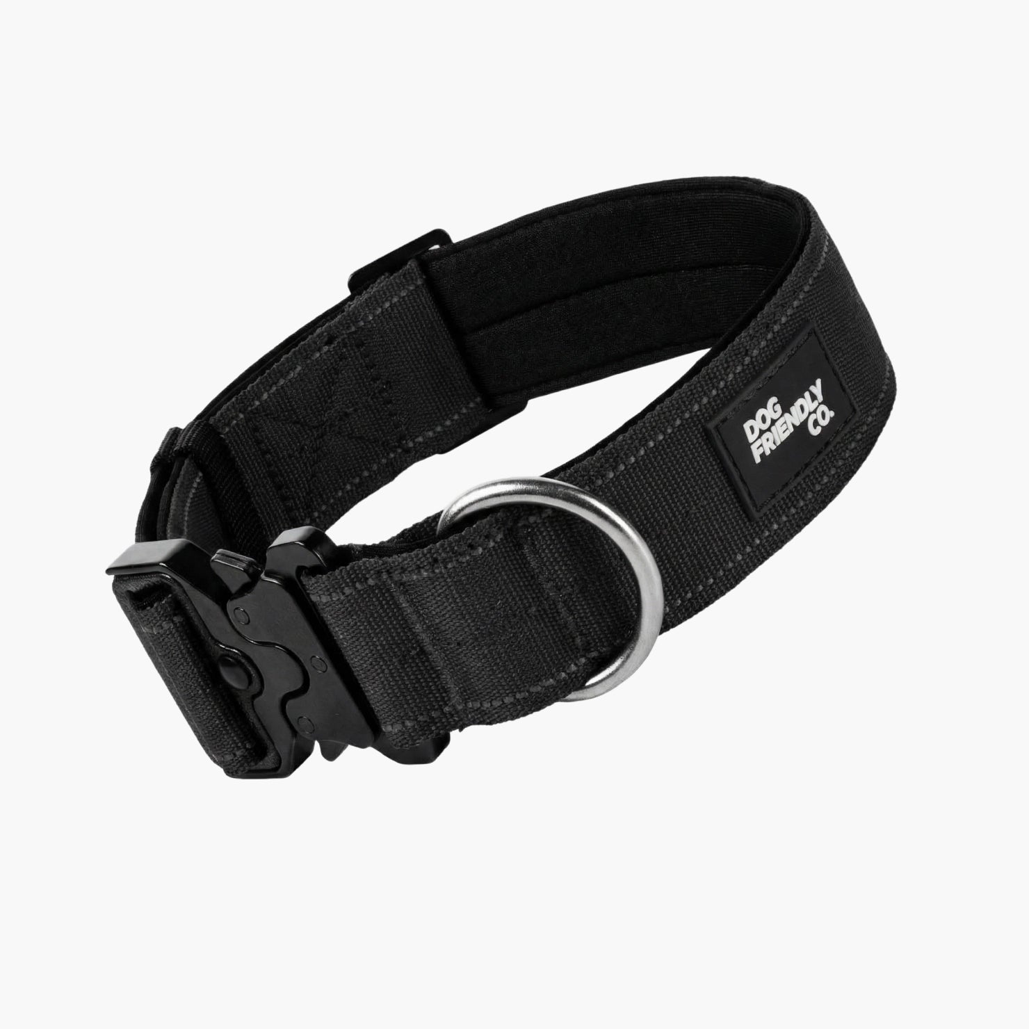 No-Pull Tactical Dog Collar - Black – Dog Friendly Co.