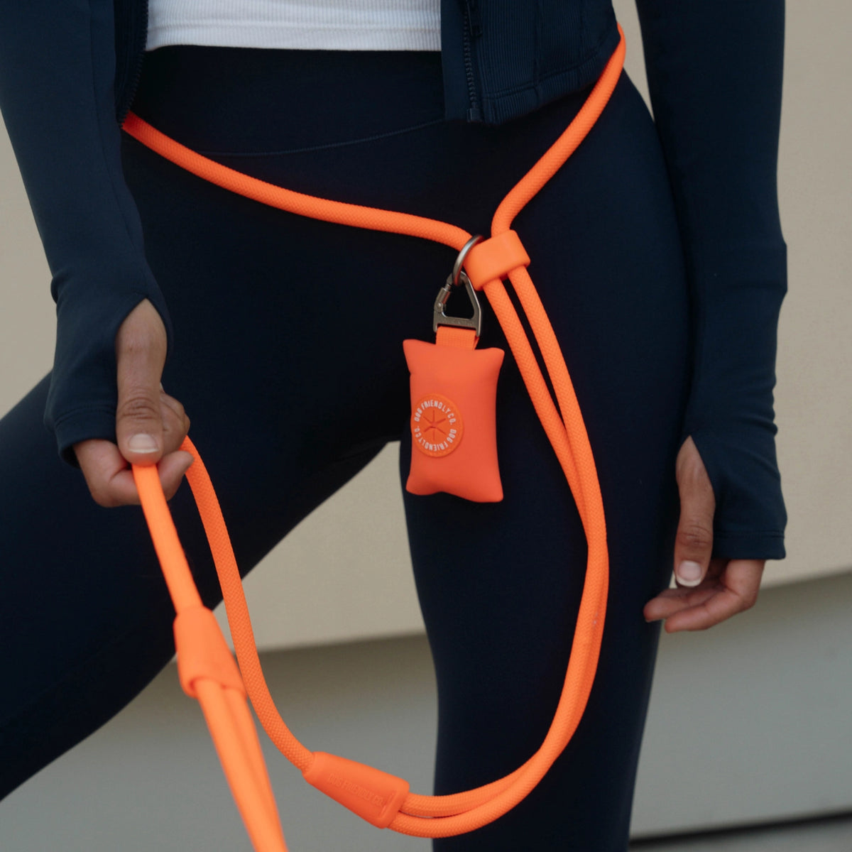 Hands Free Leash - Orange