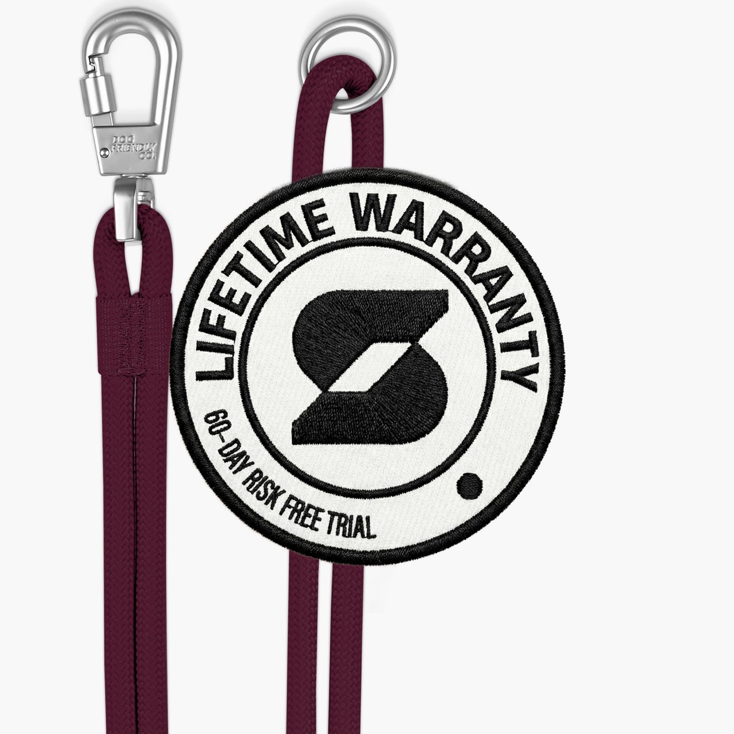 Hands Free Leash - Burgundy