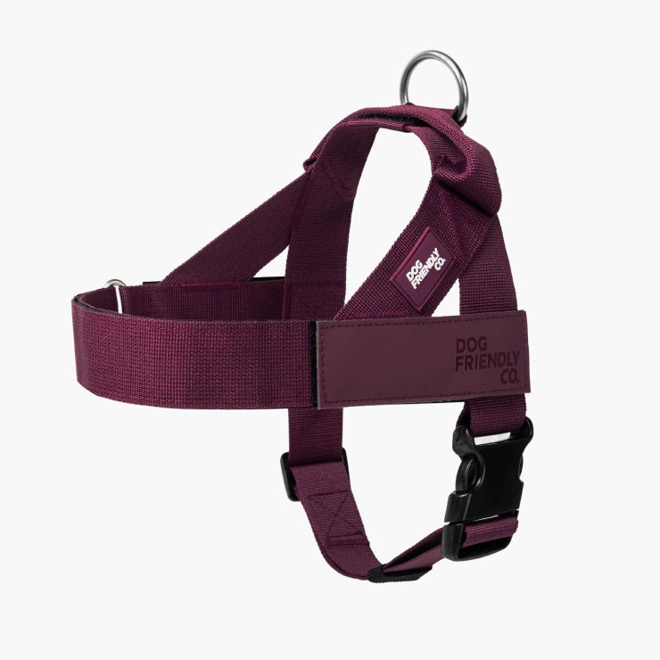 Personalized Dog Harness - Burgundy