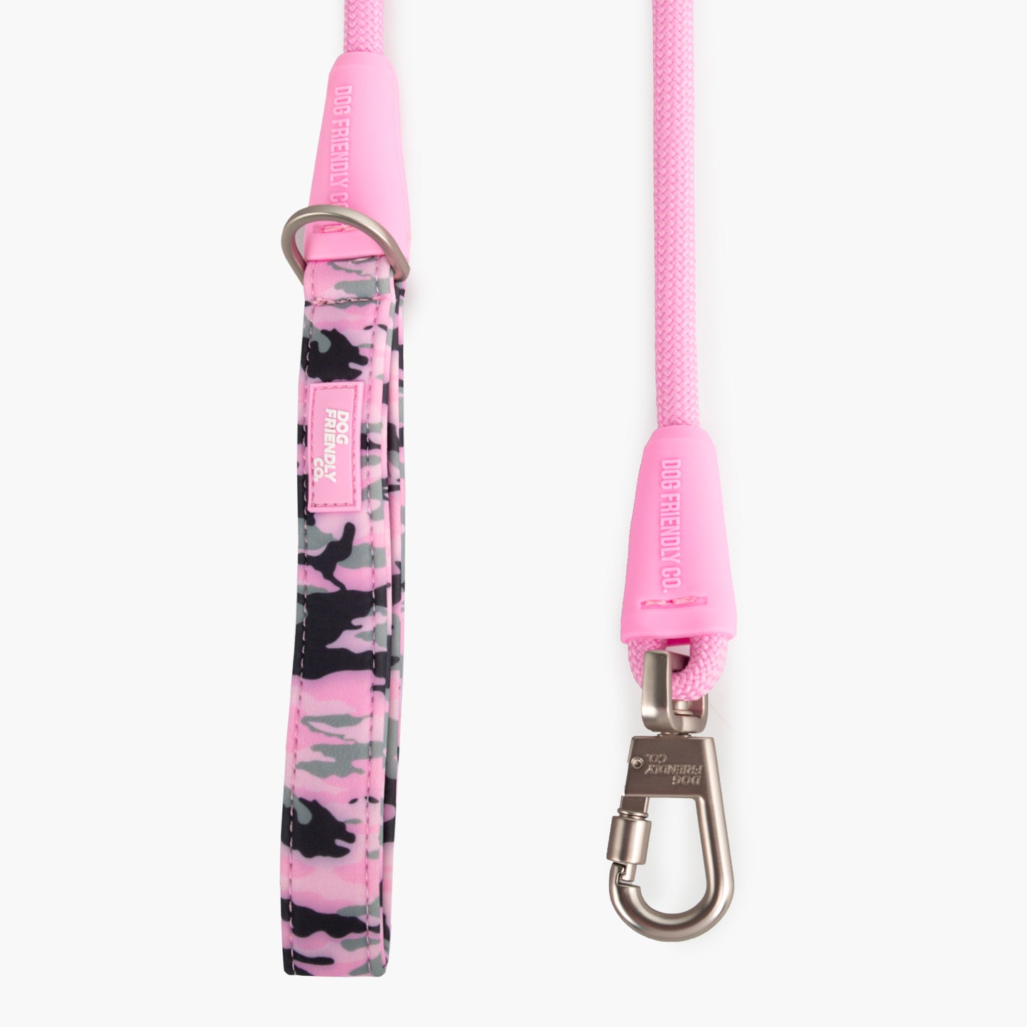 Rope Dog Leash - Pink Camo