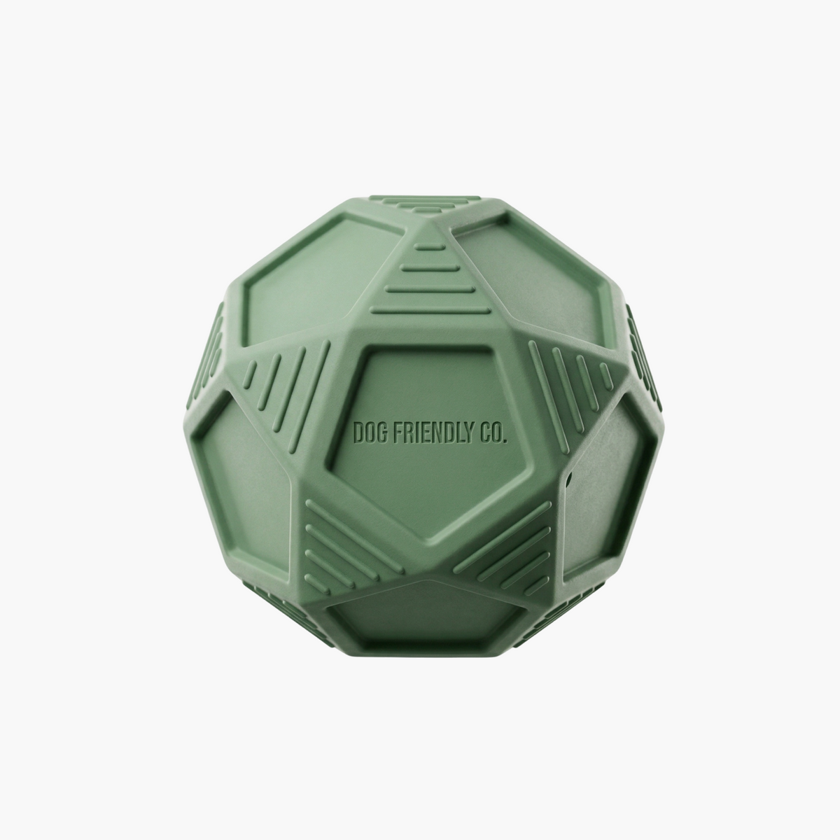 Penta Ball rubber dog toy and treat dispenser