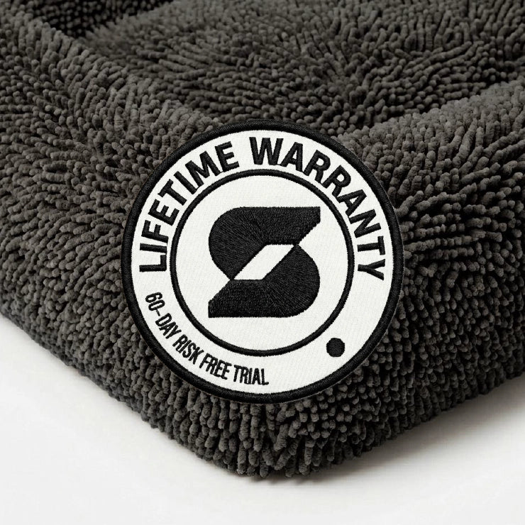 Plush Nap Easy Fit Dog Bed Cover - Charcoal