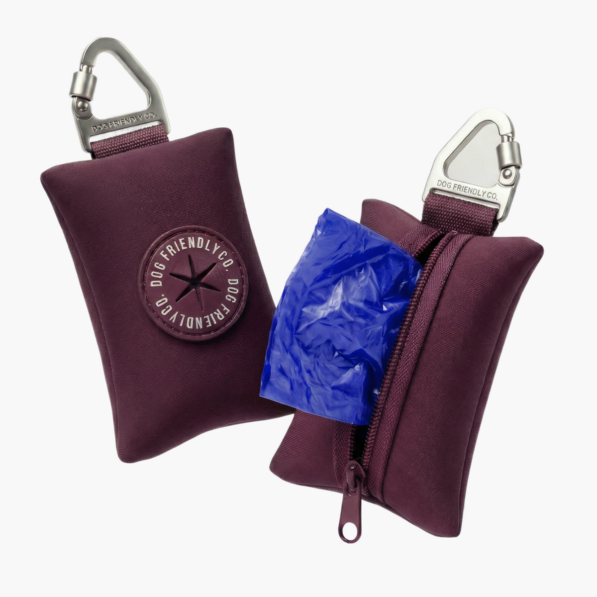 Dog Poop Bag Holder - Burgundy