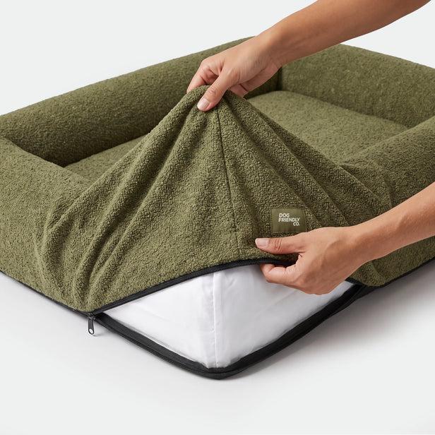 Bouclé Bed Replacement Cover - Green Bouclé