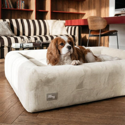 Premium Orthopedic Memory Foam Dog Bed - Beige (Large) (LP)