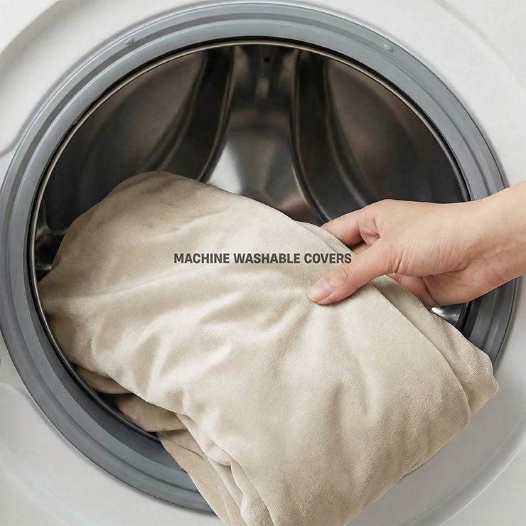 Premium Orthopedic Memory Foam Dog Bed - Beige (Medium)