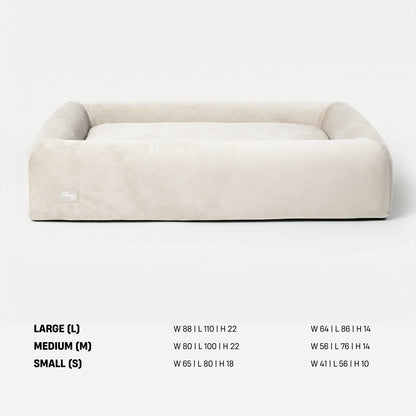 Premium Orthopedic Memory Foam Dog Bed - Beige (Medium)