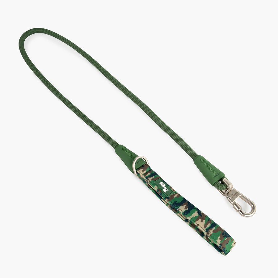 Rope Dog Leash - Green Camo