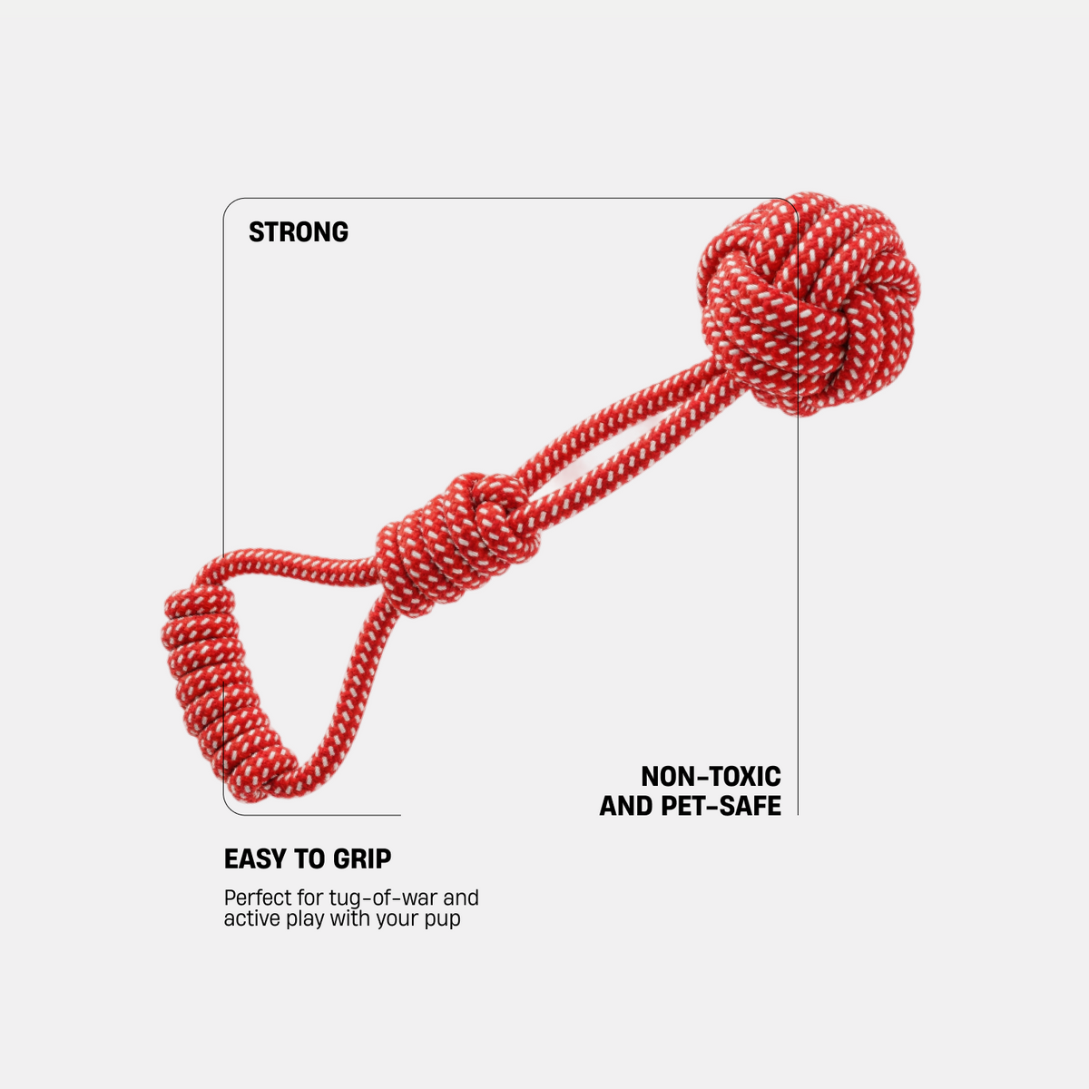 Dog Friendly Co. Rope Toy designed for interactive tug and play