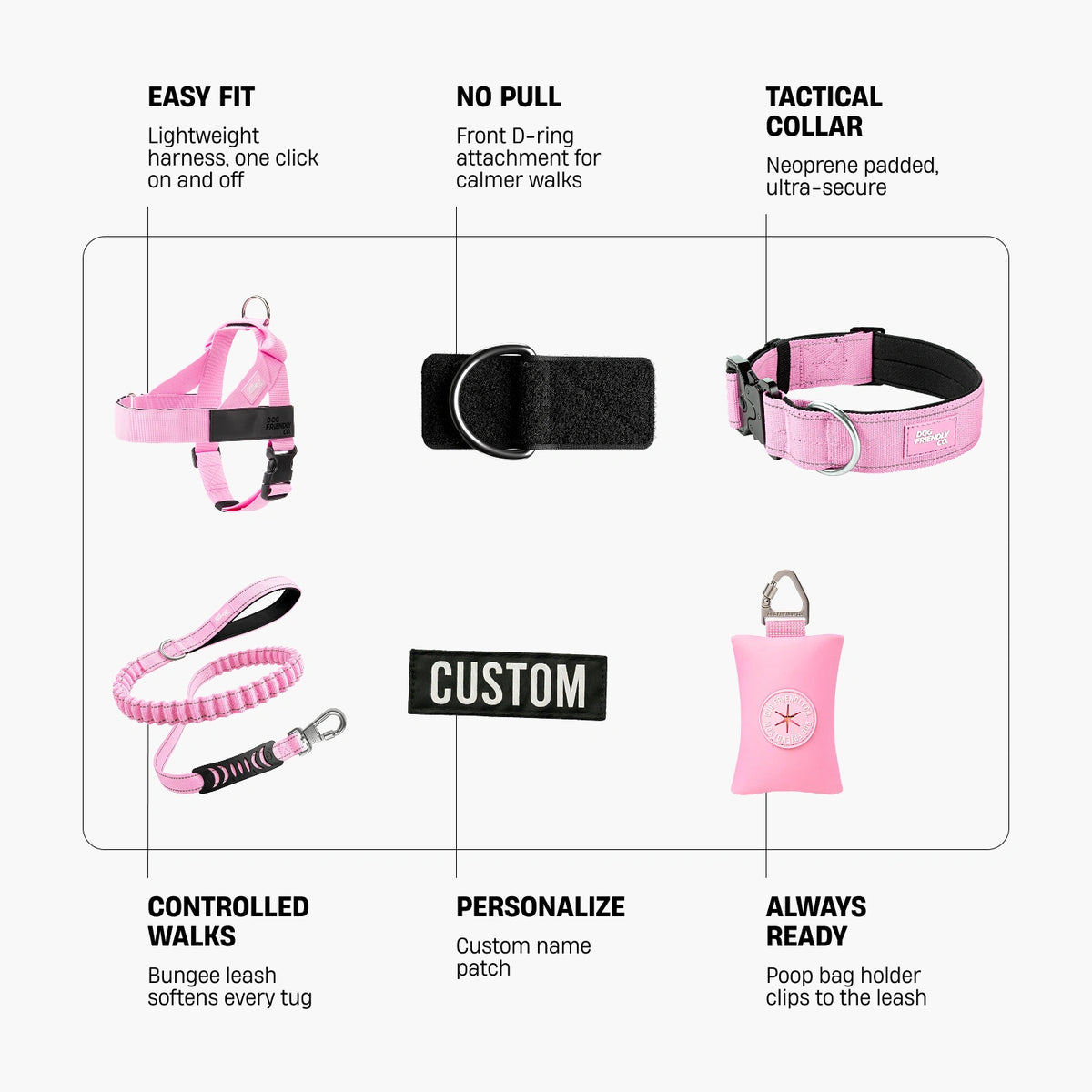 Ultimate No-Pull Bundle - Pink